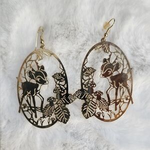 NWOT Vintage Bambi earrings